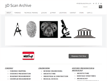 Tablet Screenshot of 3dscanarchive.com